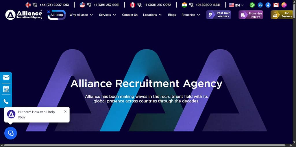 alliance recruitment agency