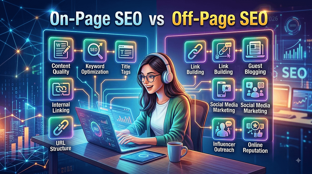 on page seo vs off page seo