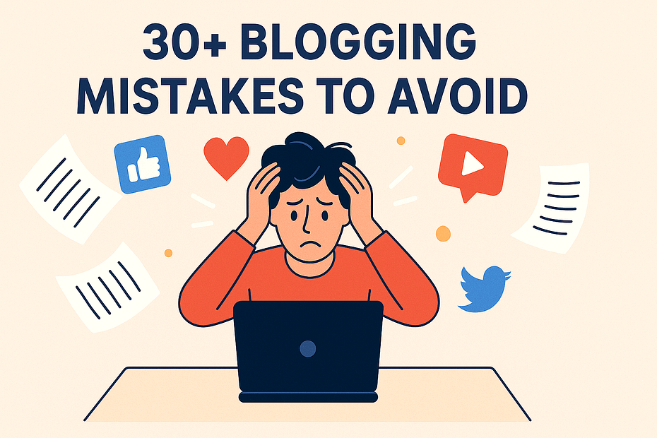 30+ Common Blogging Mistakes Beginners Make (and How to Avoid Them)
