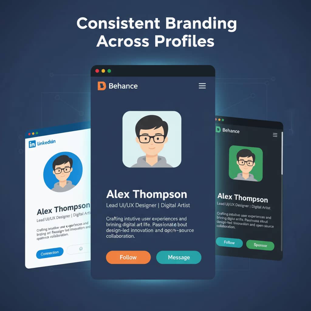 consistent branding across profiles